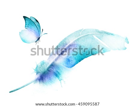 Download Watercolor Vector Mermaid Tail Circle Isolated Stock ...