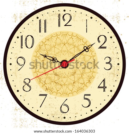 Old Antique Wall Clock Isolated On Stock Photo 116625670 - Shutterstock