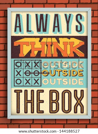 Colorful Retro Vintage Motivational Quote Poster With Calligraphic And Typographic Elements Colorful Retro Vintage Motivational Quote Poster With Calligraphic And Typographic Elements