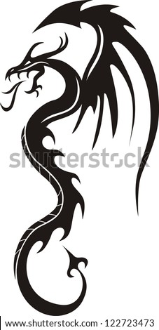Celtic Dragon Insignia Stock Vector 231091174 - Shutterstock