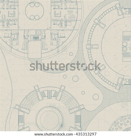 Architectural Drawing Background architectural blueprint vector drawing background stock vector Architectural Drawing Background architectural blueprint vector drawing background stock vector