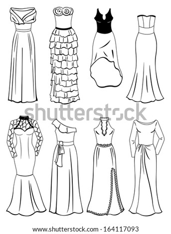 Set Fashion Flat Templates Sketches Woman Stock Illustration 335733584 ...