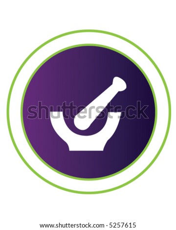 Mortar Pestle Stock Vector 5257615 - Shutterstock