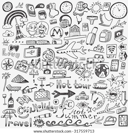 School Education Doodles Stock Vector 129421595 - Shutterstock