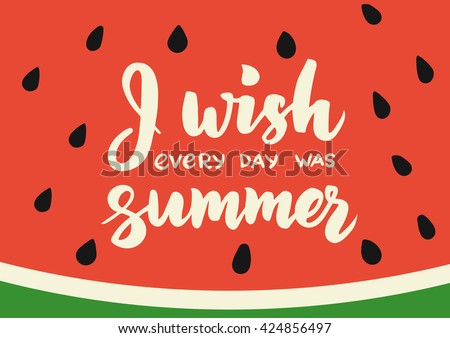 Summer Hand Drawn Brush Letterings Summer Stock Vector 433660408 ...