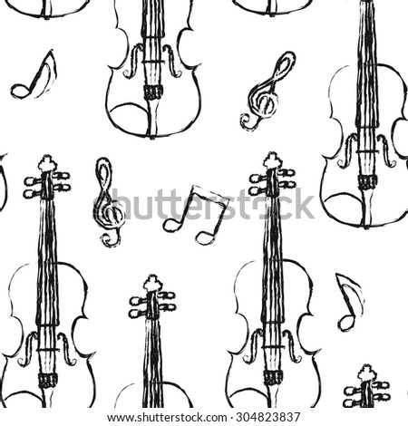 Stringed Instruments Detailed Vector Silhouette Set Stock Vector ...