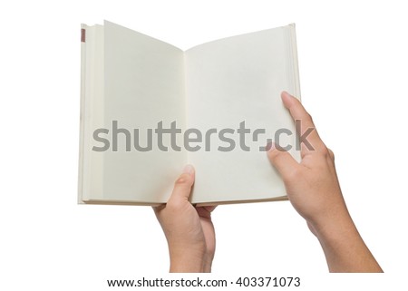 One Hand Holding Blank Book Ready Stock Photo 313850582 - Shutterstock