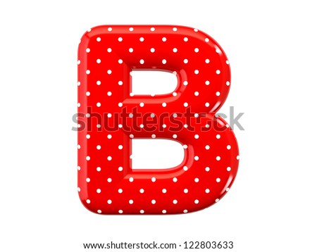 B Blue Vector Alphabet Letter Polka Stock Vector 327552332 - Shutterstock