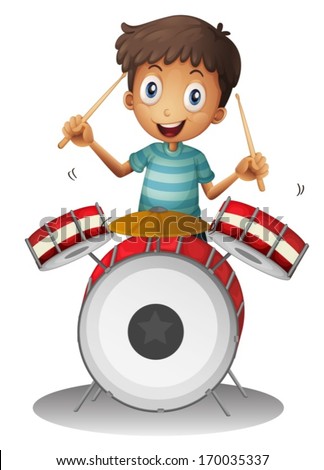 Drummer Boy clip art Free Vector / 4Vector