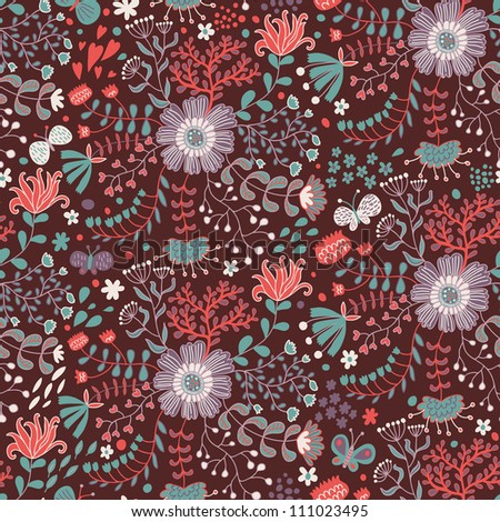 Bright Floral Pattern Facebook Layouts, Bright Floral Pattern