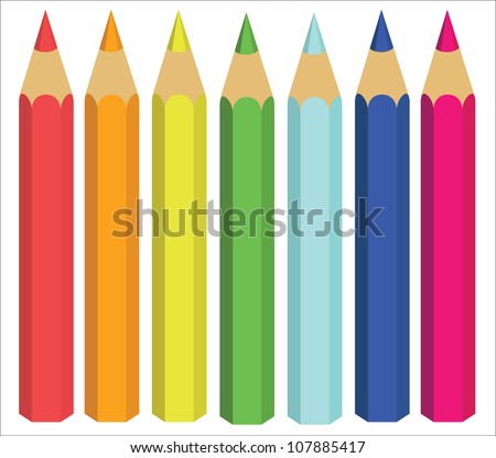 Color pencil vector Free Vector / 4Vector