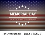 Memorial Day Background Vector...