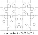 Vector jigsaw puzzle template online