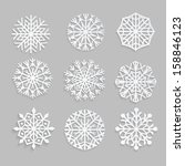 Photo of snowflakes on white | Free christmas images