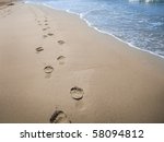 Footprint In Sand Free Stock Photo - Public Domain Pictures