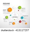 Creative Cv Template With Colorful Arrows Light Version Creative Cv Template With Colorful Arrows Light Version